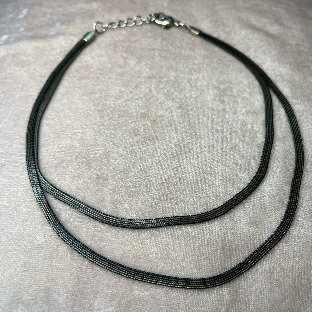 ✨SALE✨ Black and gold double stranded necklace